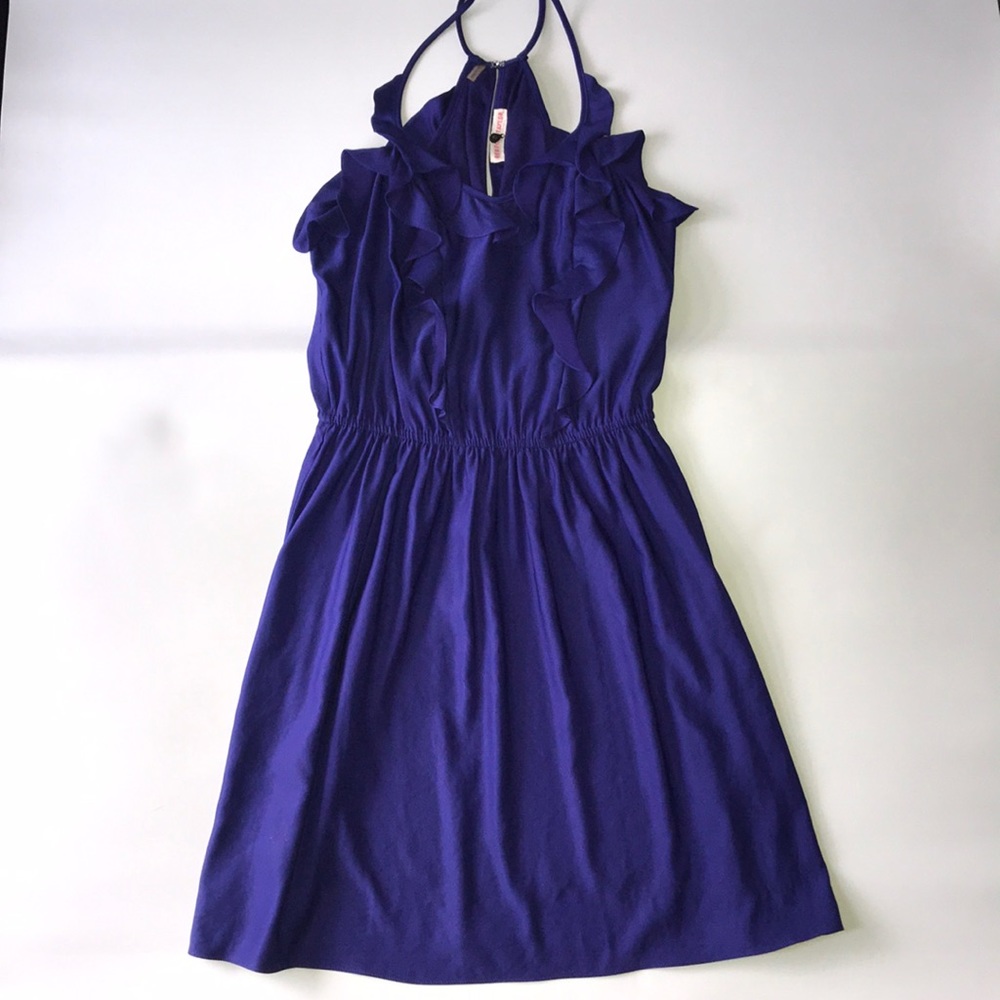 Silky blue dress